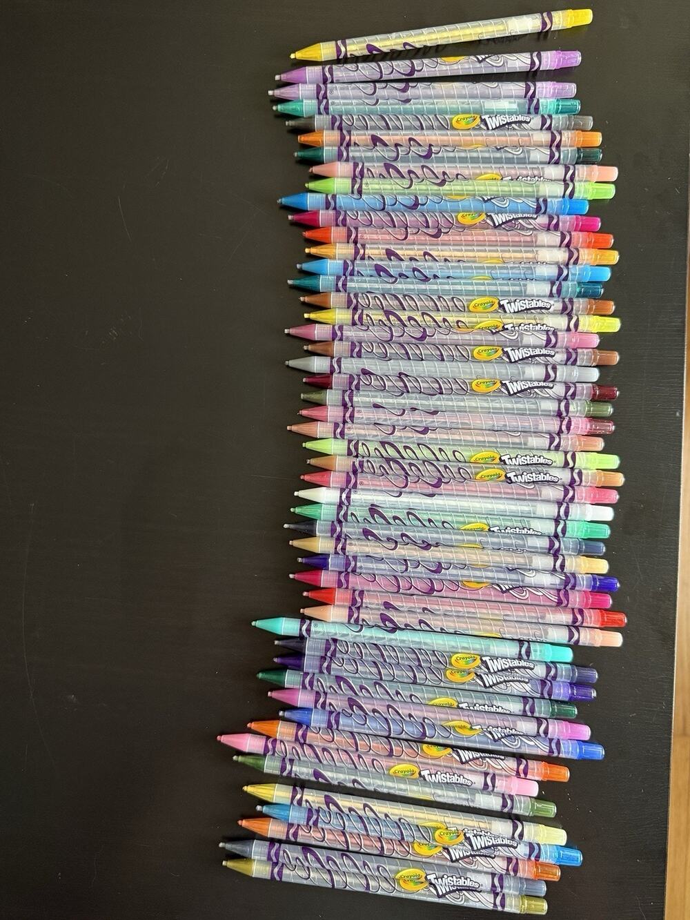 Twistables Colored Pencil Set 49 Count -No Sharpen Colored Pencils Pre Owned